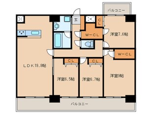 MODERN PALAZZO 大名の物件間取画像